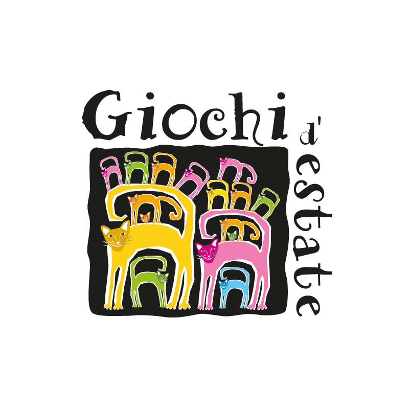 Logo della Rassegna di teatro per Bambini "Giochi d'Estate" ad Arezzo a cura di Marcella Bettini