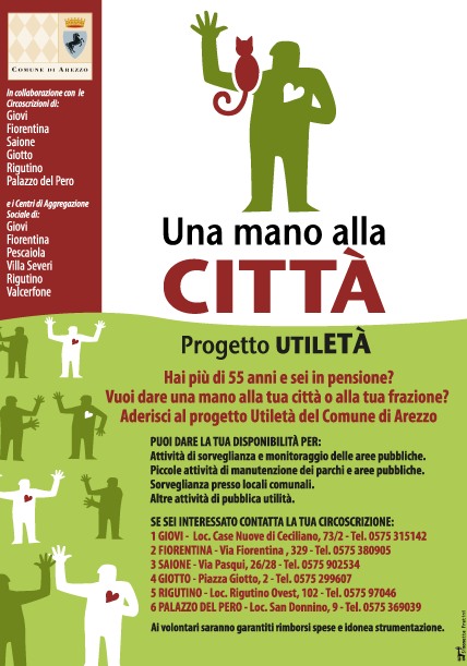 Manifesto Progetto UtilETà del Comune di Arezzo 2008
