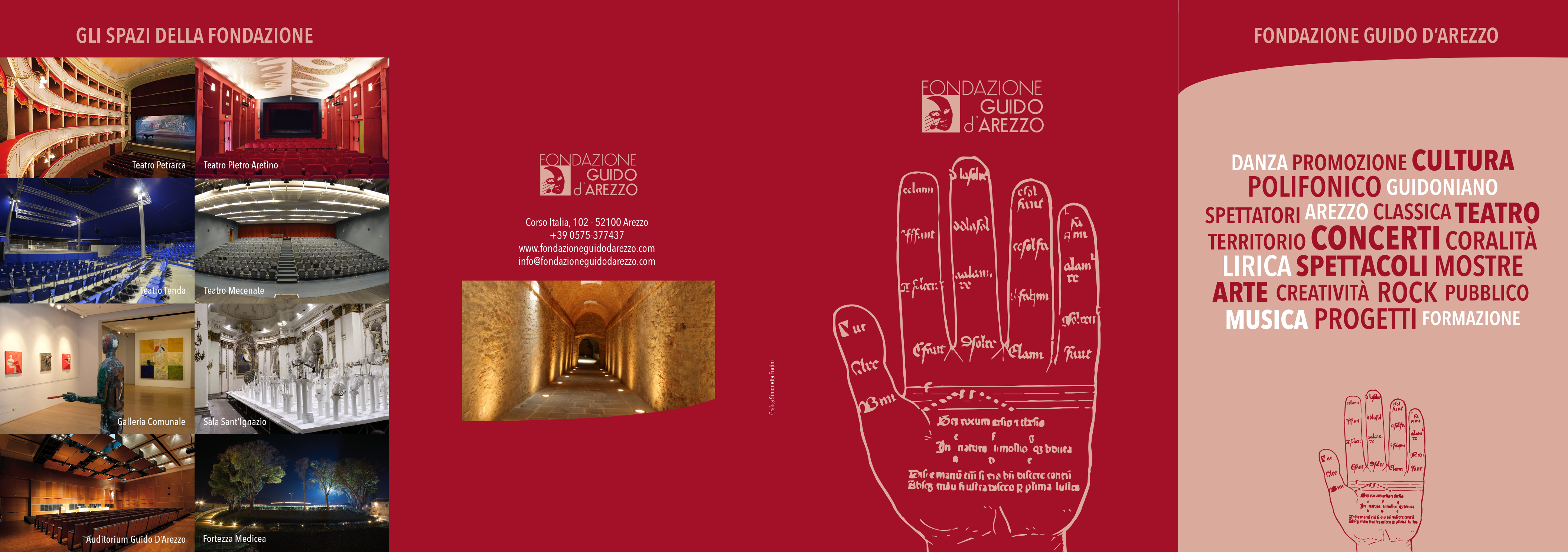 Esterno Brochure aperta f.to 21x60 Fondazione Guido d'Arezzo, 2022